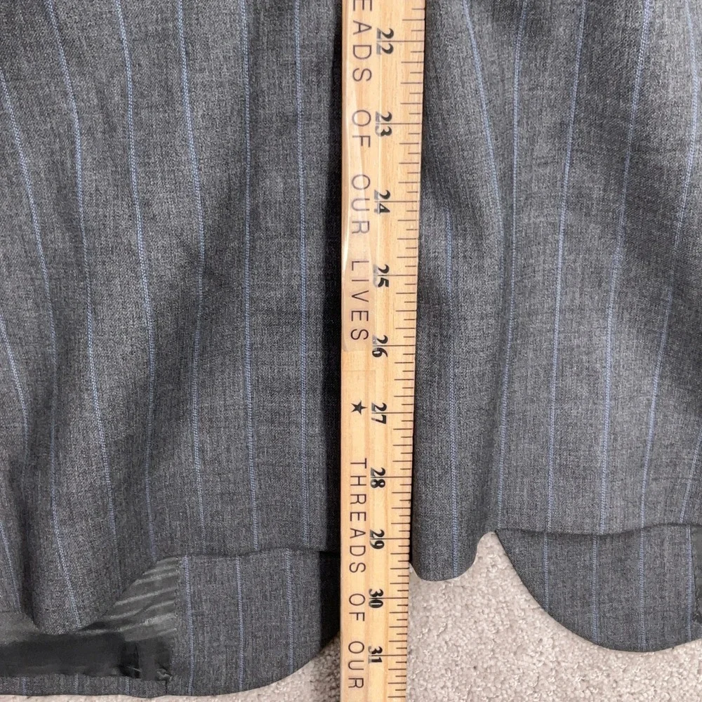 Brooks‎ Brothers 1818 Madison Blazer Men 42R Gray Blue Pinstripe Wool Italian